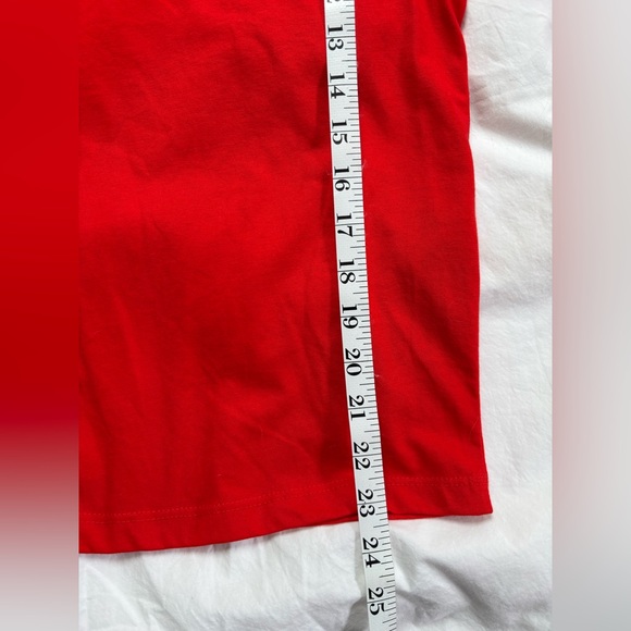 VILA Bright Red Long-Sleeve Puff Sleeve Tee - Picture 6 of 7